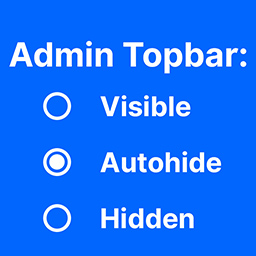 Admin Topbar Visibility