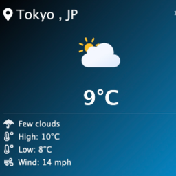 Animated Weather Widget