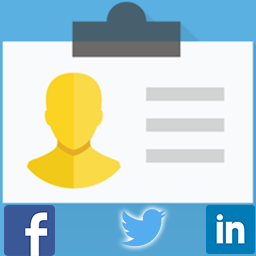 info with social link