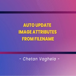 Auto Update Image Attributes From Filename