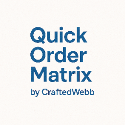 B2B Quick Order Matrix
