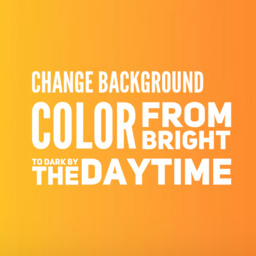 Change background color from bright to dark