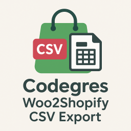 Codegres Woo2Shopify CSV Export
