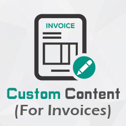 Custom Content for Invoices for WooCommerce
