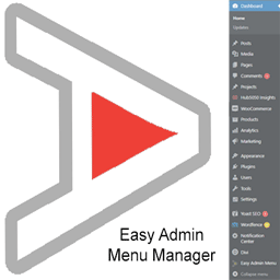 Easy Admin Menu Manager – Hide the dashboard clutter