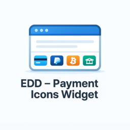 Easy Digital Downloads – Payment Icons Widget
