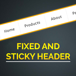 Fixed And Sticky Header