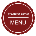 Frontend admin menu
