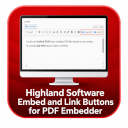 Highland Software Embed and Link Buttons for PDF Embedder