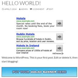 Insert Ads On Post