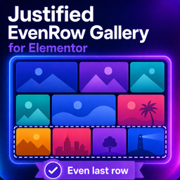 Justified EvenRow Gallery for Elementor