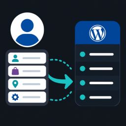 My Account navigation to menu
