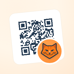 Orange Cat QR Event Tickets