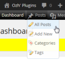 Ozh' Admin Drop Down Menu