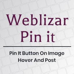 Weblizar Pin It Button On Image Hover And Post