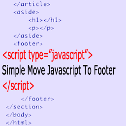 Simple Move Javascript To Footer