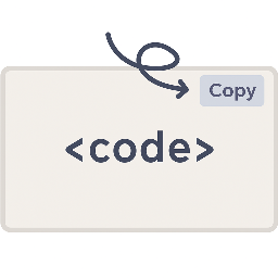 Sticky Copy Button for Code Blocks