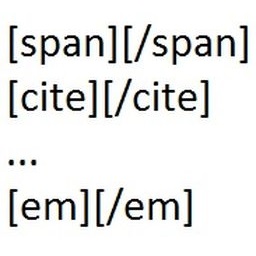 Text Tags Shortcode