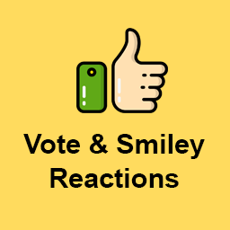 Vote &amp; Smiley Reaction