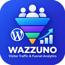 Wazzuno Visitor Traffic &amp; Funnel Analytics