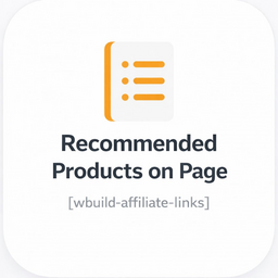 wBuild Affiliate Links Sidebar