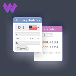 Currency Switcher for WooCommerce by WBW