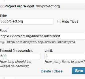 365Project.org Widget