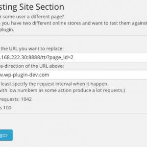 A/B Tests Site Section