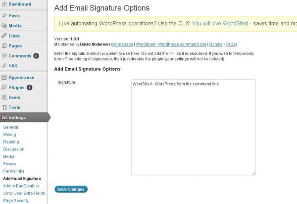 Add Email Signature