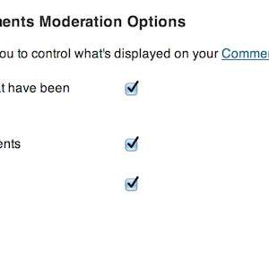 Advanced Comments Moderation