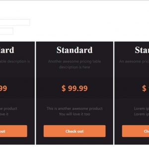 Advanced Pricing Table