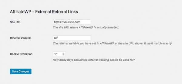 AffiliateWP â External Referral Links