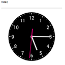 Analog Clock display Widget