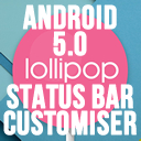 Android 5.0 Lollipop Status Bar Customiser