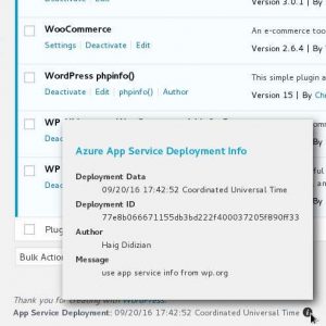 App Service Info for Azure