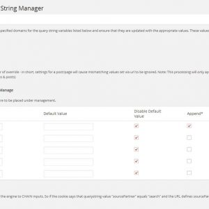 Attribution Query String Manager