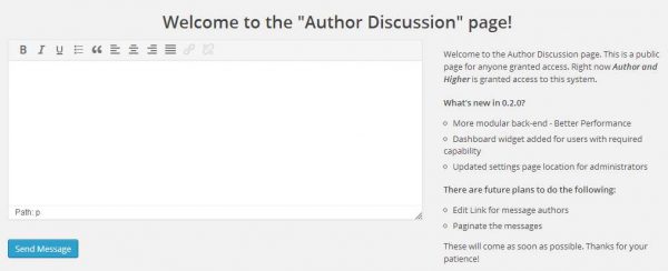 Author Discussion