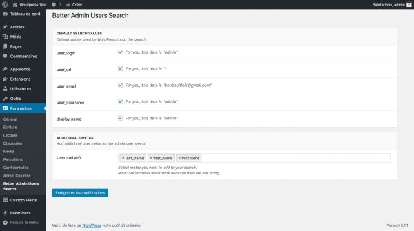 Better Admin Users Search