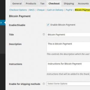 Bitcoin Payments for WP WooCommerce