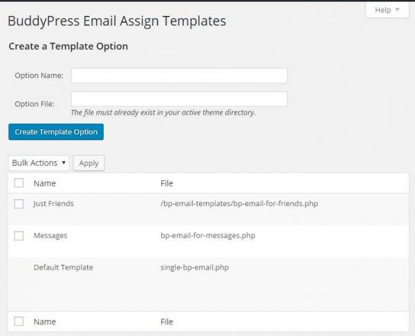 BP Email Assign Templates