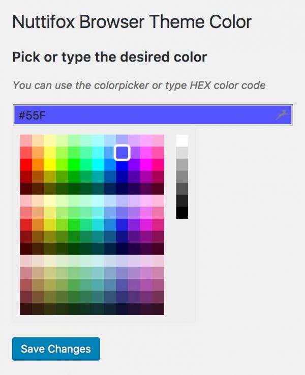 Browser Theme Colors