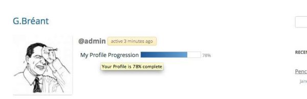 BuddyPress Profile Progression