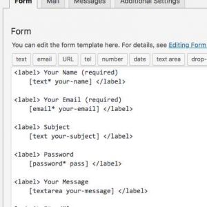 Contact Form 7 Add Password field