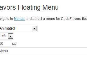 CodeFlavors floating menu