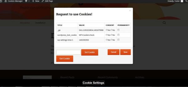 Cookies Manager