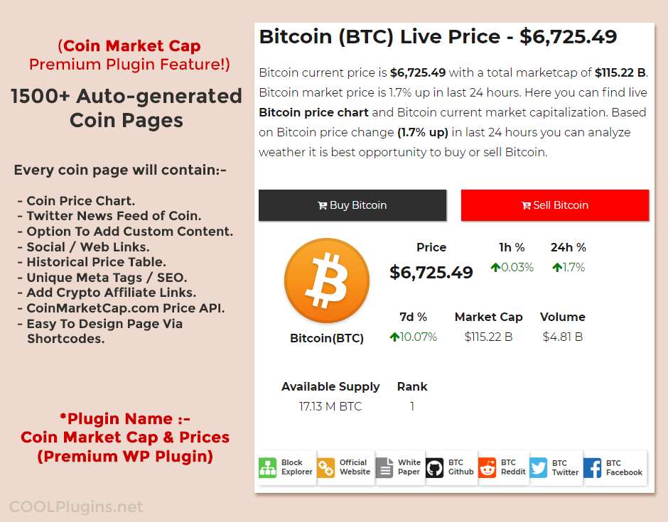 live bitcoin price feed