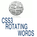 CSS3 Rotating Words