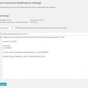 Custom Comment Notifications
