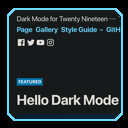 Dark Mode for Twenty Nineteen