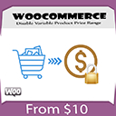Disable Variable Product Price Range Woocommerce